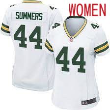 Women Green Bay Packers #44 Ty Summers Nike White Game NFL Jersey->women nfl jersey->Women Jersey